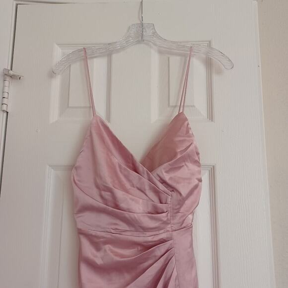 NWT Superdown Satin Kimora Mini Dress Blush Pink XS - Picture 5 of 12